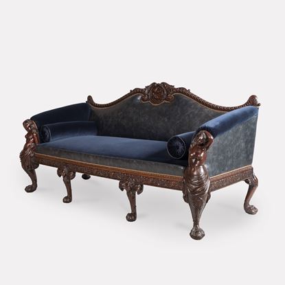 A Very Fine Settee After a Design by William Linnell 